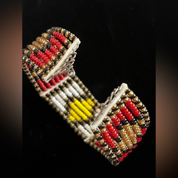 Vintage Small Beaded Cuff/Bangle Bracelet Set - Picture 8 of 10